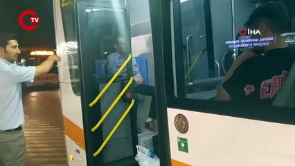 Durakta başlayan ve otobüs içinde süren ilginç gerginlik