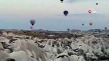 Lewis Hamilton Kapadokya'yı sıcak hava balonu ile izledi