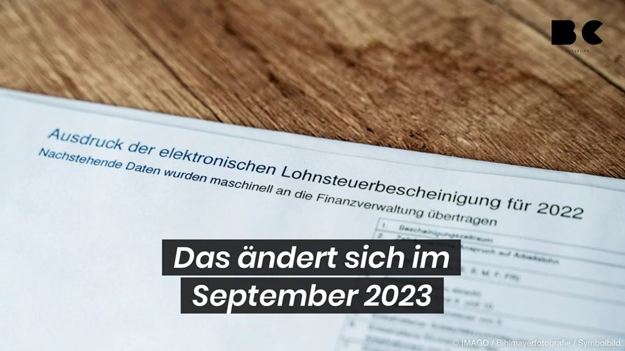 Das ändert sich im september 2023