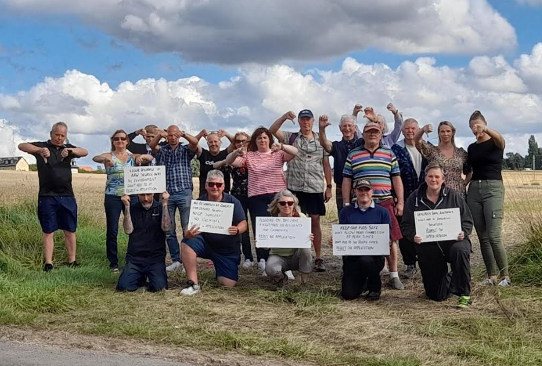 Duckmanton protestors