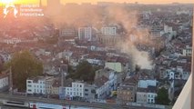 Feu de cave rue Rogier à Schaerbeek