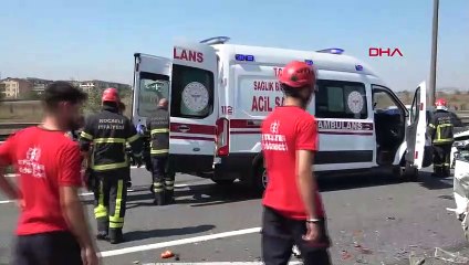Accidents consécutifs sur l'autoroute TEM Kartepe : 4 blessés