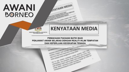 Penjawat awam dibenar pakai batik setiap hari bekerja