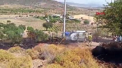 Foça'da çıkan yangın 1 saatte kontrol altına alındı