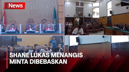 Bacakan Pledoi, Shane Lukas Menangis Minta Dibebaskan