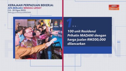 [INFOGRAFIK] Kerajaan Perpaduan Bekerja | Apa berlaku minggu lepas? (14-20 Ogos 2023)