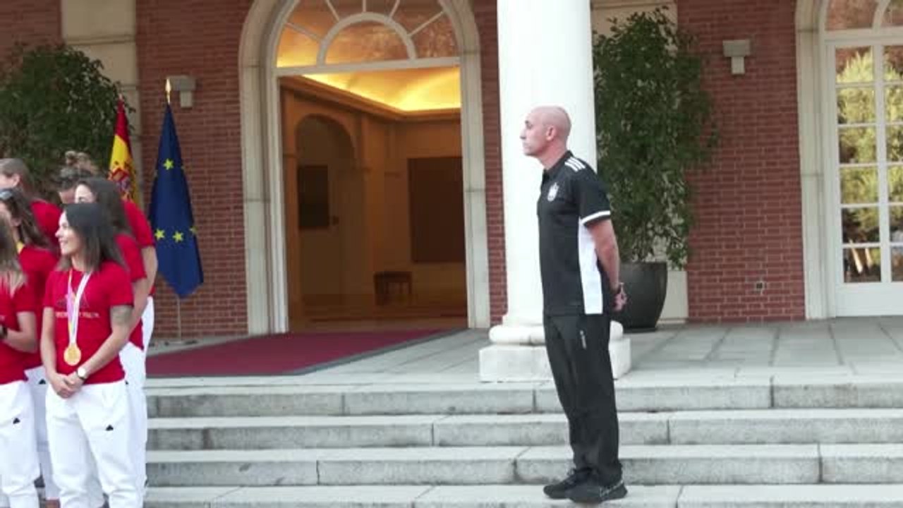 Espagne - Rubiales présent lors des célébrations au palais présidentiel