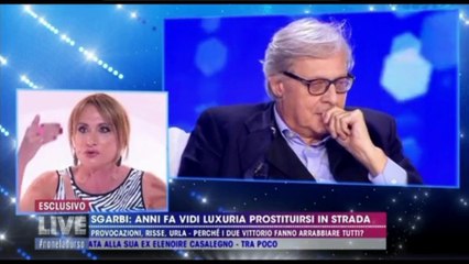 Sgarbi contro Luxuria su Canale5 'Eri in strada a batt*re'
