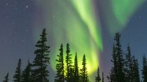 Aurora chaser leaves camera out in -35°C to capture Northern Lights dancing over Canadian Tundra