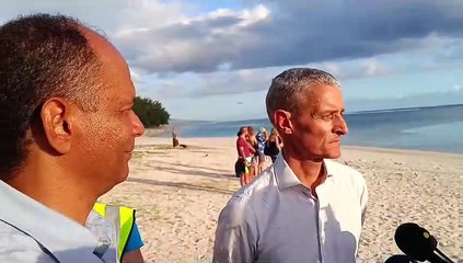 Baleineau coincé dans le lagon de l'Hermitage - ITW de Nicolas Le Bianic, directeur de la direction des mers sud Océan Indien