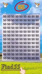 Can You Find 55_ #iq #puzzle #IQ test #quiz #ri