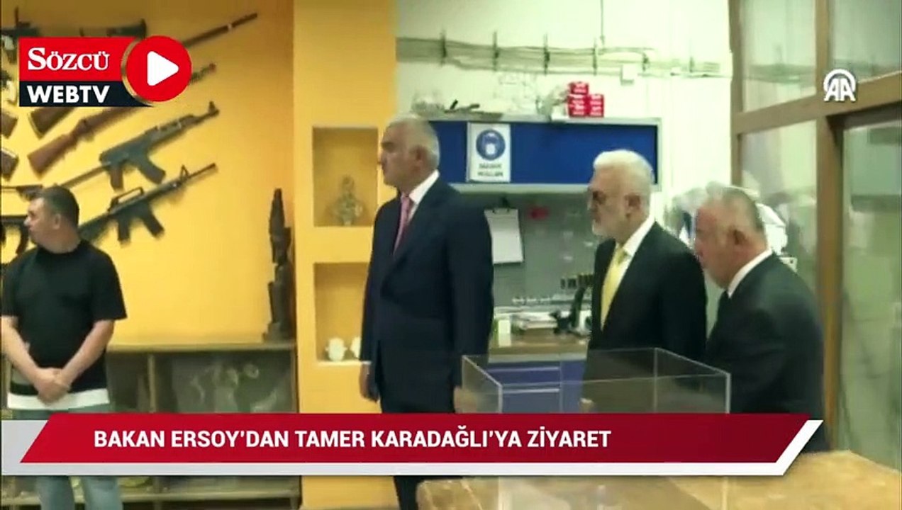 Kültür ve Turizm Bakanı Ersoy'dan Tamer Karadağlı'ya ziyaret
