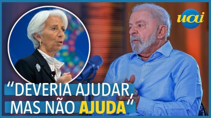 Lula critica FMI: 'deveria ajudar, mas não ajuda'