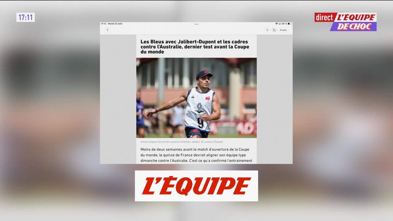 Les Bleus avec Jalibert-Dupont et les cadres contre l'Australie - Rugby - Tests