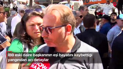 Acıbadem'deki yangında ölen Hatice Arslan son yolculuğuna uğurlandı