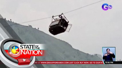 7 bata at isang guro, na-trap sa cable car matapos maputol ang isa nitong kable | SONA