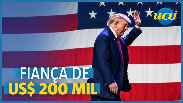 Trump: fiança de $200 mil por interferência eleitoral nos EUA