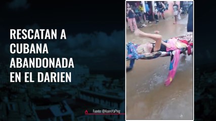 Rescatan a cubana abandonada en el Darién