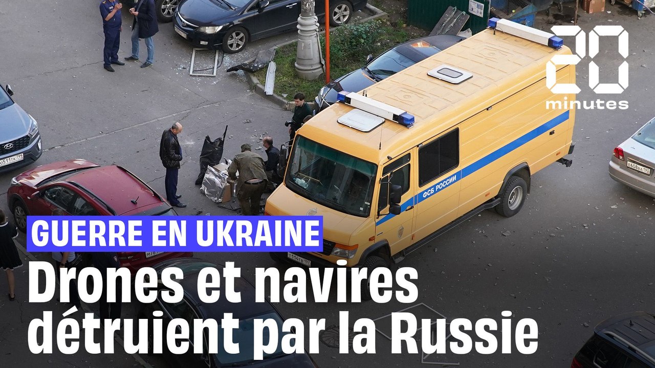 Guerre en Ukraine : La Russie affirme avoir détruit des drones et et deux navires militaires ukrainiens