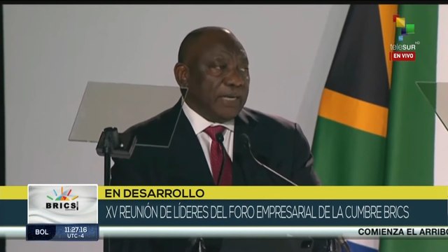 Pdte. de Sudáfrica destaca papel de los Brics en la arquitectura geopolítica mundial