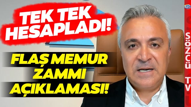 Özgür Erdursun Memur ve Emekli Zammını Canlı Yayında Tek Tek Hesapladı!