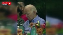 Biden yine uyuyakaldı