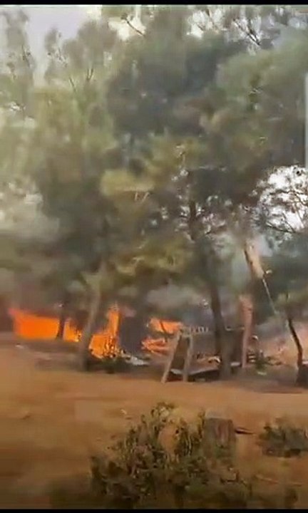 Çanakkale merkeze bağlı orman yangınında tahliyeler ve mücadele devam ediyor