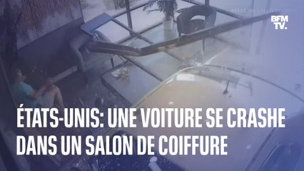 États-Unis: une voiture se crashe dans un salon de coiffure