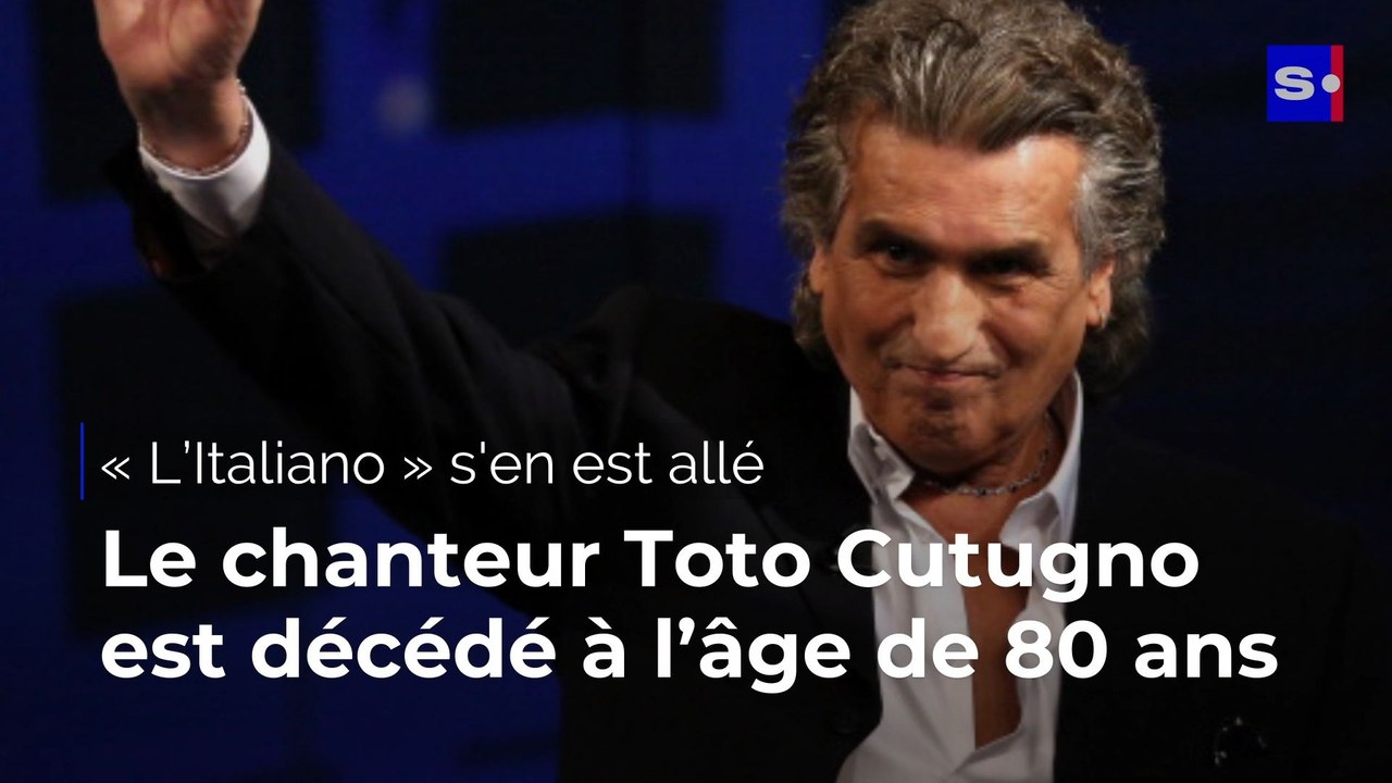 Le chanteur Toto Cutugno, interprète du tube « L’Italiano », est décédé à l’âge de 80 ans