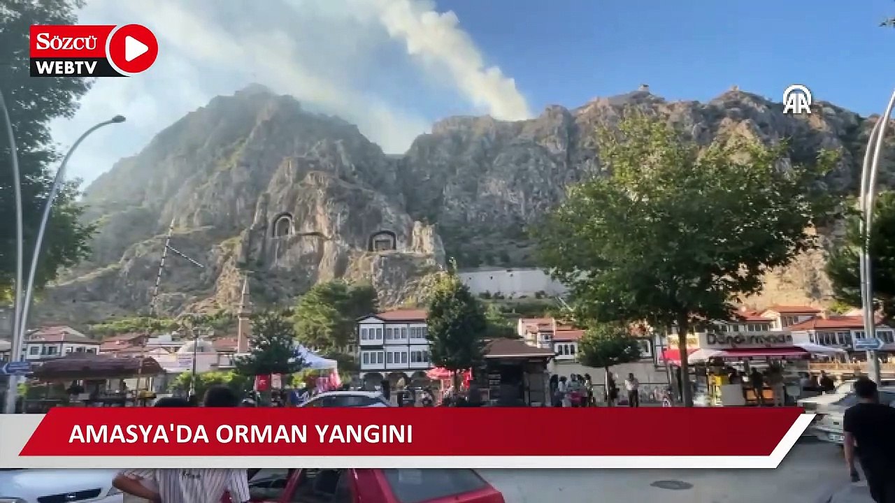 Harşena Kalesi yakınındaki ormanlık alanda yangın çıktı