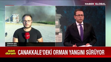 Çanakkale'de orman yangını çıktı! Bölge tahliye ediliyor