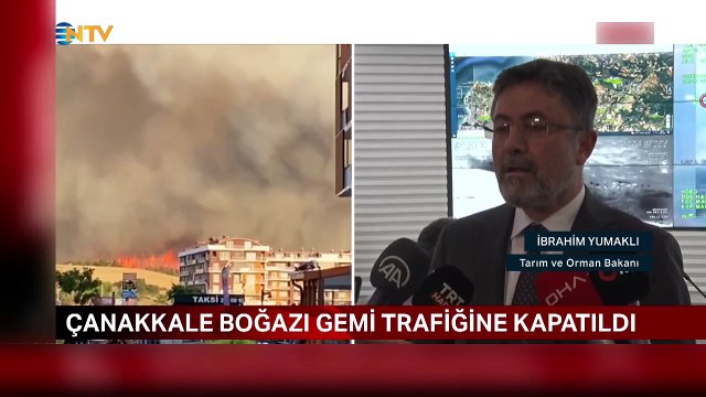 Son Dakika: Tarım ve Orman Bakanı Yumaklı: Çanakkale'deki yangında 6 köy tahliye edildi, herhangi bir can kaybı yok