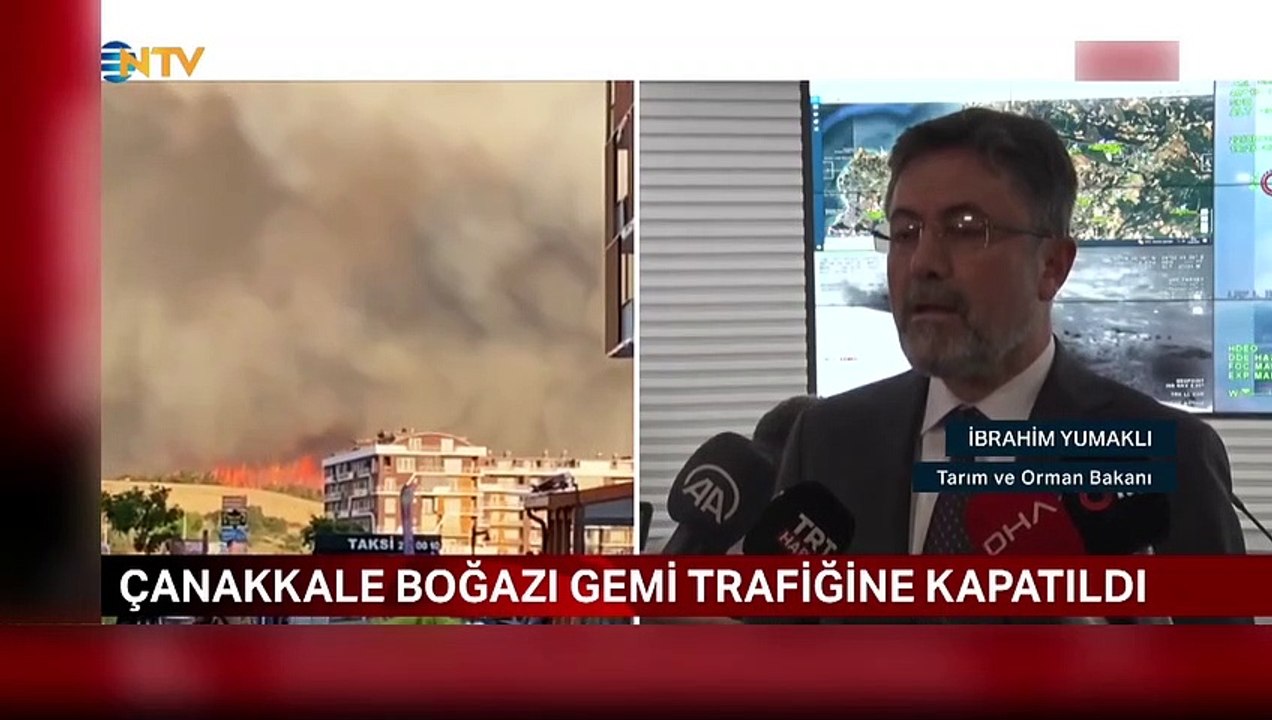 Dernière minute： Ministre de l'Agriculture et des Forêts Yumaklı： 6 villages ont été évacués lors de l'incendie à Çanakkale, aucune perte de vie