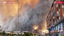 Çanakkale’de yangın yerleşim yerlerine yaklaştı