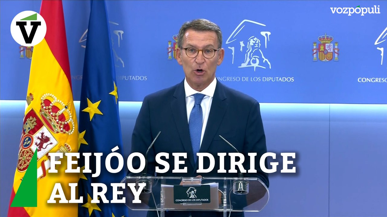 Feijóo también comunica al rey que está dipuesto a someterse a la investidura