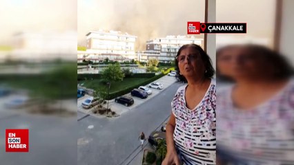 Çanakkale’de yangın yerleşim yerlerini tehdit ediyor