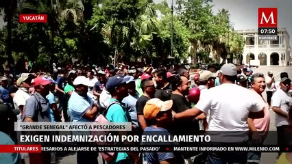 Por buque encallado, Pescadores en Yucatán piden indemnización por daños