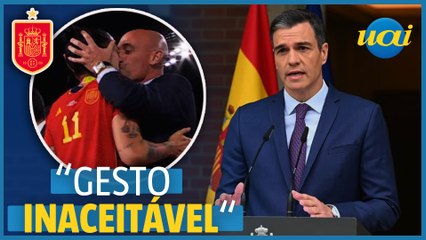 Sánchez considera ‘inaceitável’ beijo em jogadora da Espanha