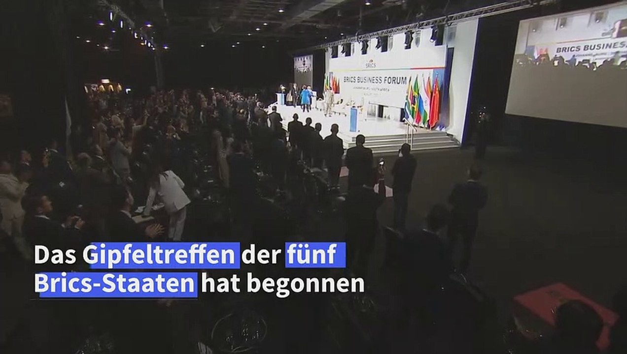 Brics-Gipfel in Johannesburg begonnen - ohne Putin