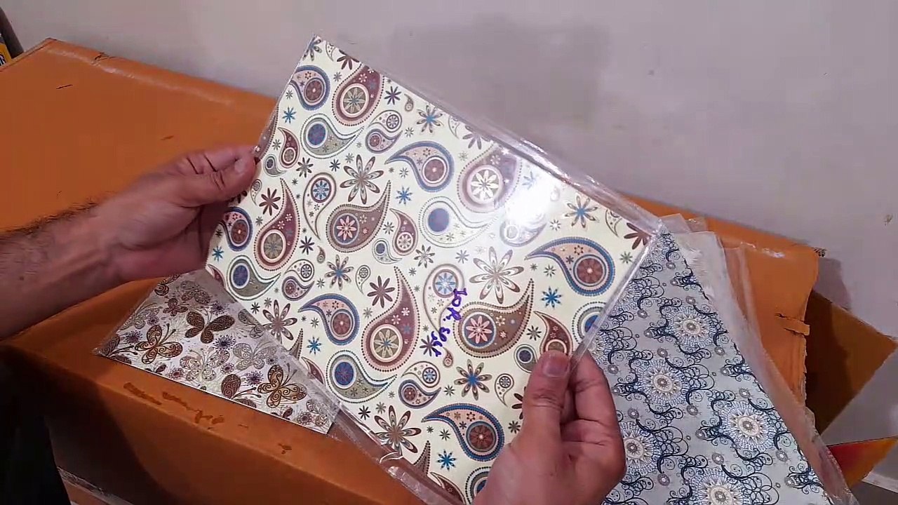 Unboxing and review of Decorative Assorted Embellished Papers  Luxury A4 Size Sheets for Card Making Scrapbooking Art and Craft Paper Craft Supplies