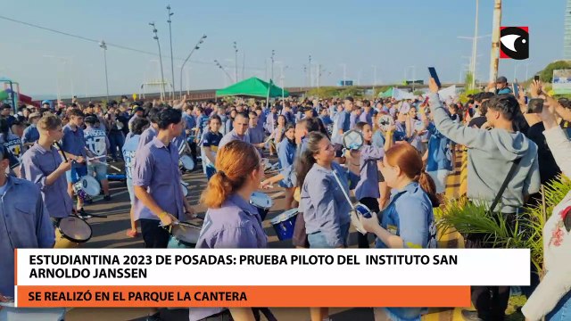 Estudiantina 2023 de Posadas: Prueba piloto del instituto San Arnoldo Janssen