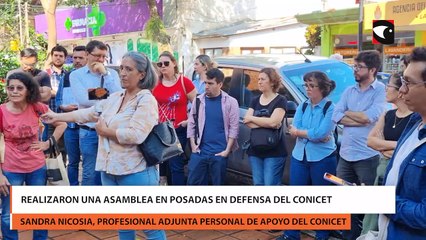 Realizaron una asamblea en posadas en defensa del Conicet