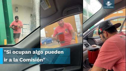 Pareja lleva a licuar sus alimentos a la CFE por falta de luz en Sonora y se viralizan