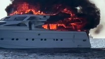 Yacht Passengers Evacuate Moments Before Blaze
