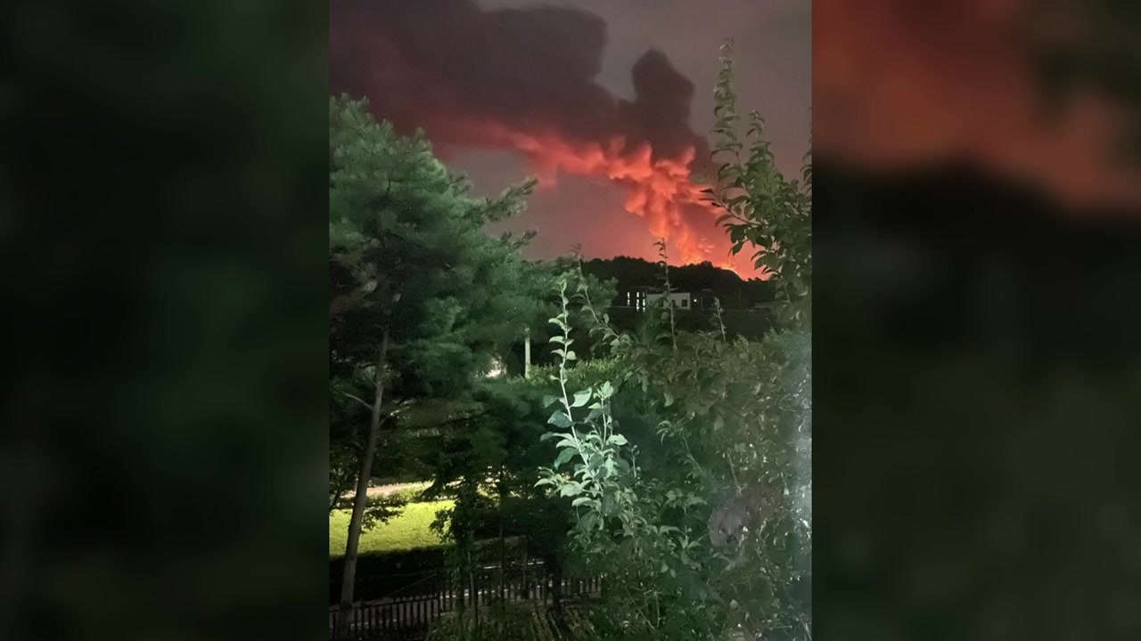 용인 폐기물 처리업체에서 불...다친 사람은 없어 / YTN