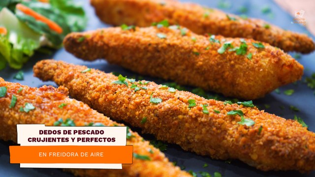 Dedos de pescado crujientes y perfectos | Receta fácil en freidora de aire | Directo al Paladar México
