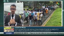 Costa Rica: Estudiantes se movilizan para exigir aumento del presupuesto de la Educación Superior