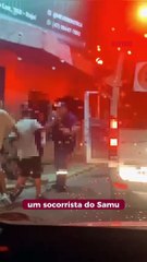 Enfermeiro do Samu dá surra em adolescente que cruzou caminho de ambulância