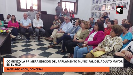 Comenzó la primera edición del Parlamento Municipal del Adulto Mayor en el HCD