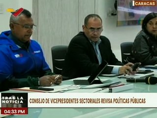 Consejo de Vicepresidentes Sectoriales evalúa avances del 1x10 del Buen Gobierno